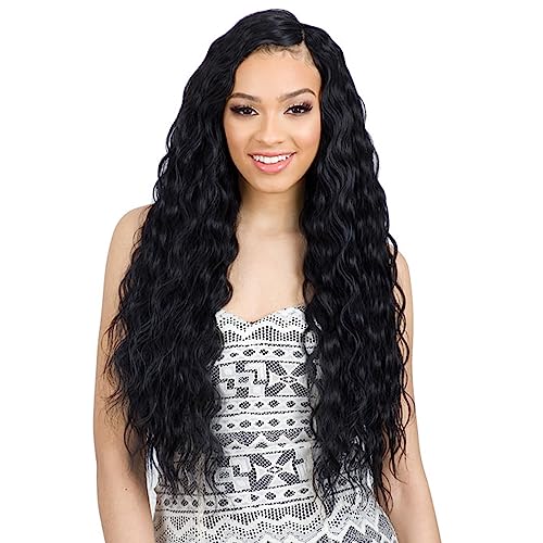 Shake-N-Go Organique Breezy Wave Synthetic Hair Weave - 24" 1B Off Black