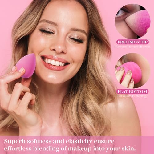 BEAKEY Triangle Powder Puff Set - 12 Ultra-Soft Makeup Sponges