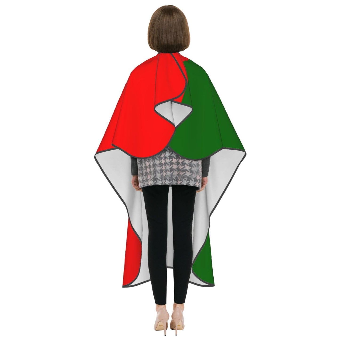 Luirioe Portugal Flag Hair Cutting Barber Cape Hair Salon and Dyeing Styling Cloth for Women/Men