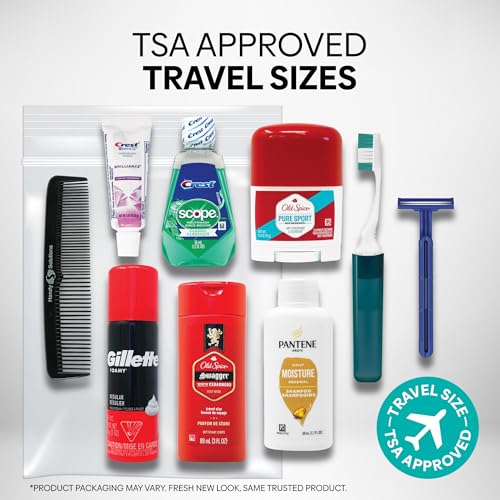 Handy Solutions 10 Piece Resealable Men's Travel Kit