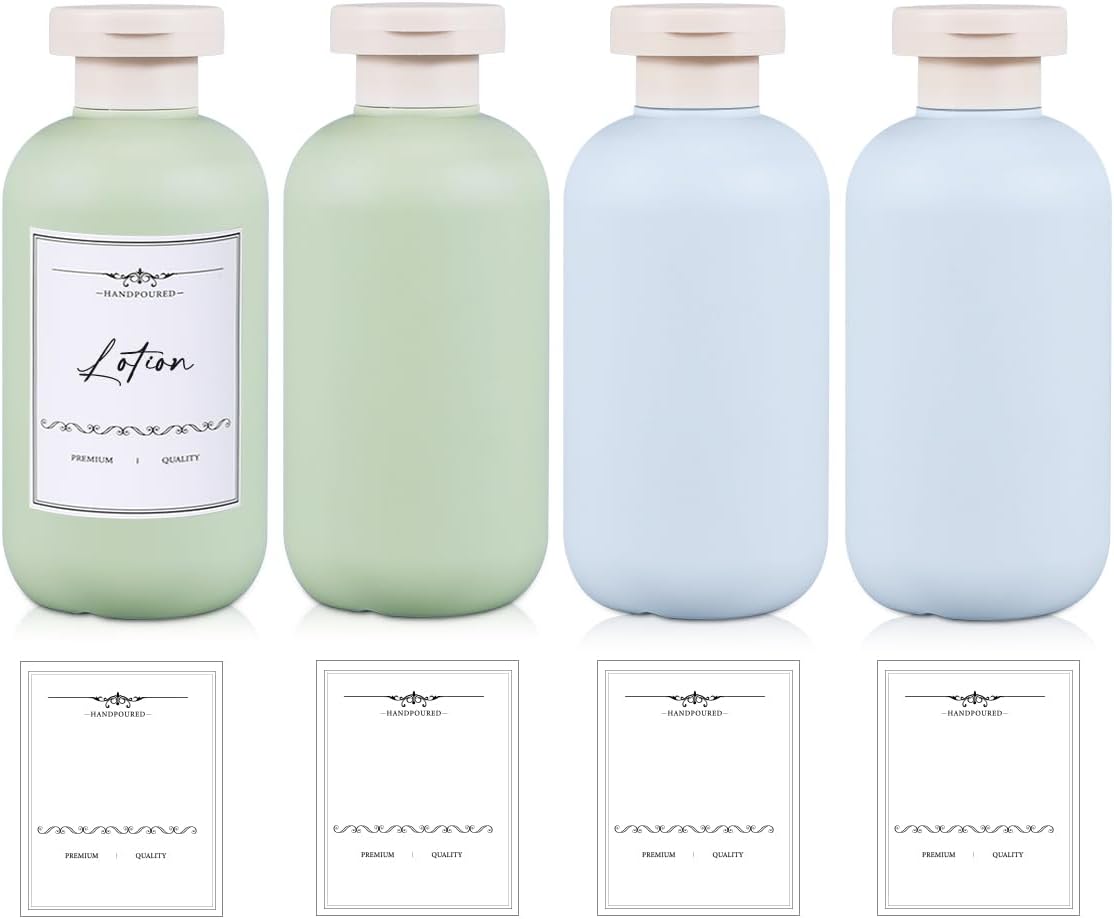 Refillable 8.8oz Squeeze Bottles - Plastic Travel Containers for Creams, Lotions & Shampoo | 2-Pack