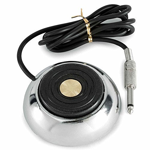 Professional Stainless Steel Tattoo Foot Pedal with 5 ft Cord