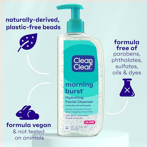 Clean & Clear Morning Burst Hydrating Facial Cleanser, 8 fl. oz