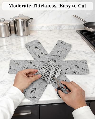 Pot and Pan Protectors Set - 12 Anti-Slip Dividers in 3 Sizes