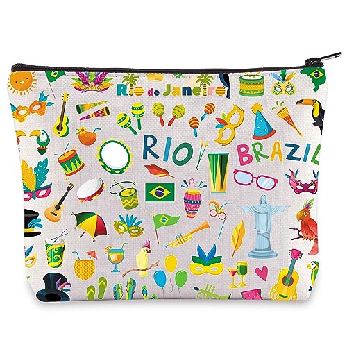 Rio Brazil Souvenir Makeup Bag with 3D Printing - Travel Gift & Accessories