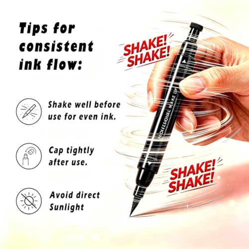 Dual Ended Black Cat Eye Liquid Eyeliner with Wing Stamp