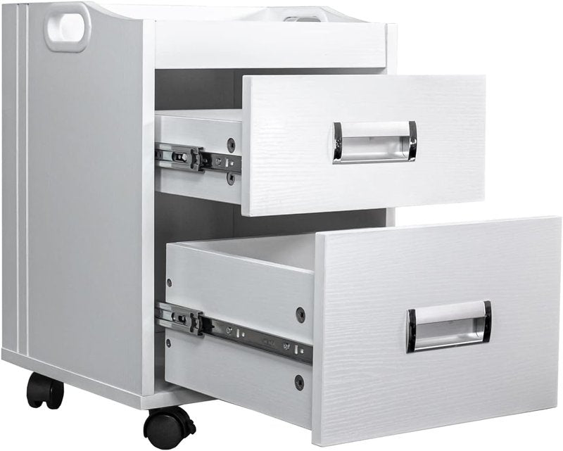 Pedicure Trolley Cart - Alera II in Elegant White | Mobile Salon Equipment
