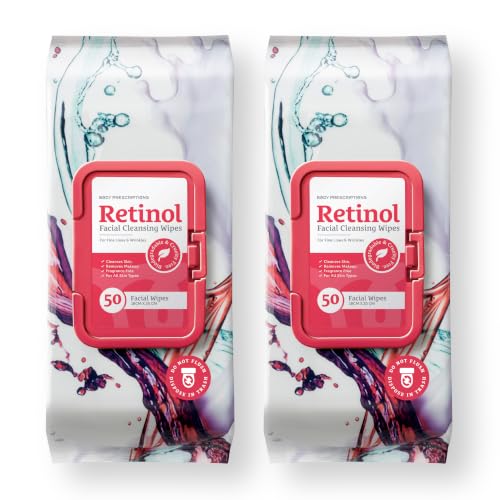 Body Prescriptions Retinol Makeup Cleansing Wipes - 100 Count Pack
