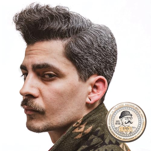 Reuzel Mustache Wax Medium Hold Bourbon Scent 0.06 lb for Grooming Men