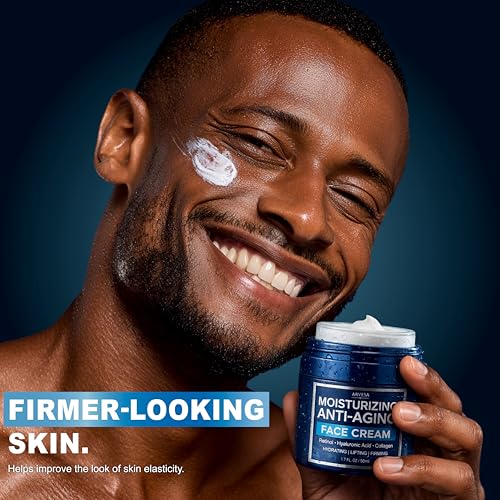Arvesa Men's Face Moisturizer Cream 1.7 Fl Oz Anti-Aging with Retinol & Collagen