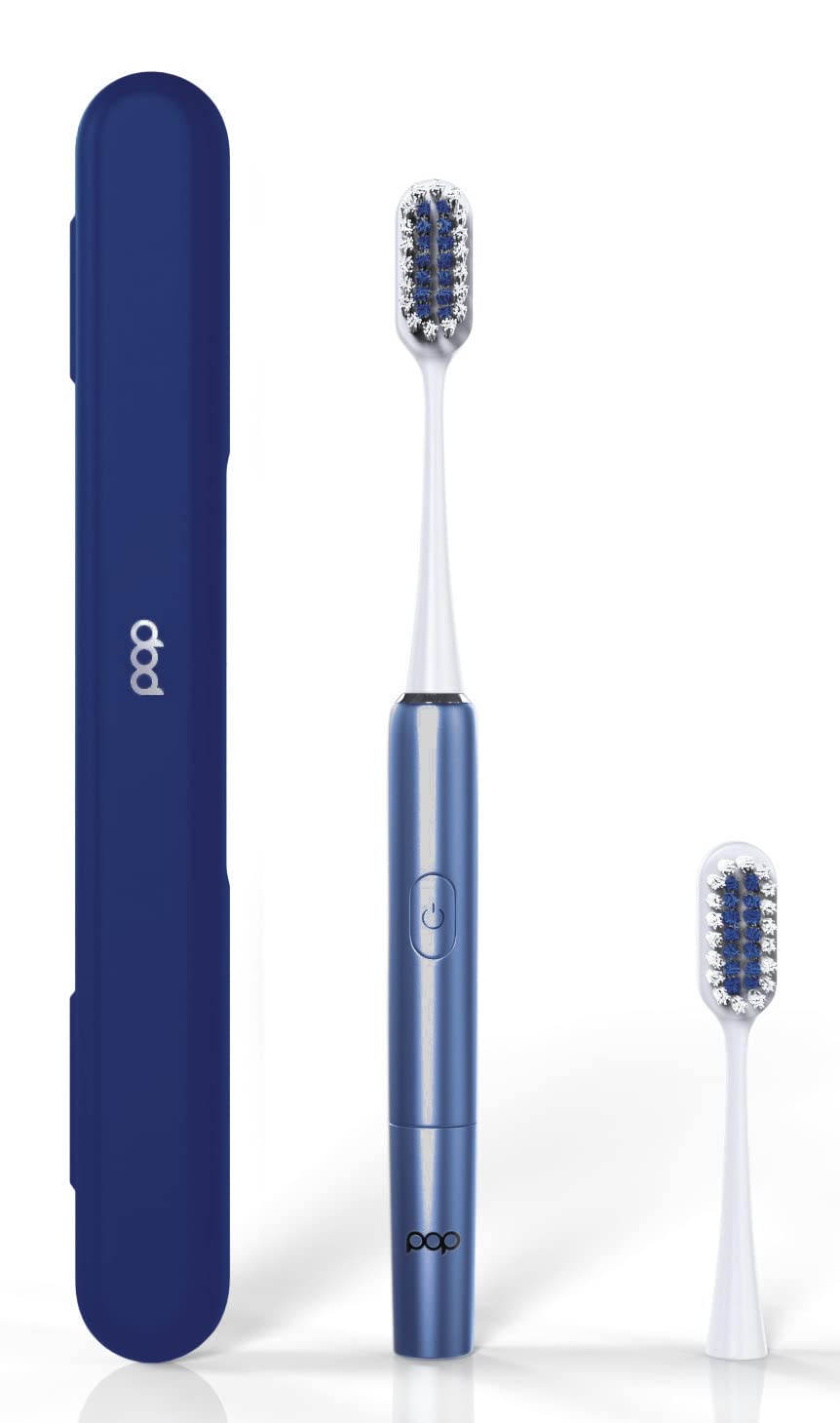 Go Plus Sonic Toothbrushes for Adults w/Electric Toothbrush Case - Electric Toothbrush for Adults & Kids - Sonic Toothbrush w/ 2 Speeds - 18000-24000 Vibrations Per Minute (Brilliant Blue)