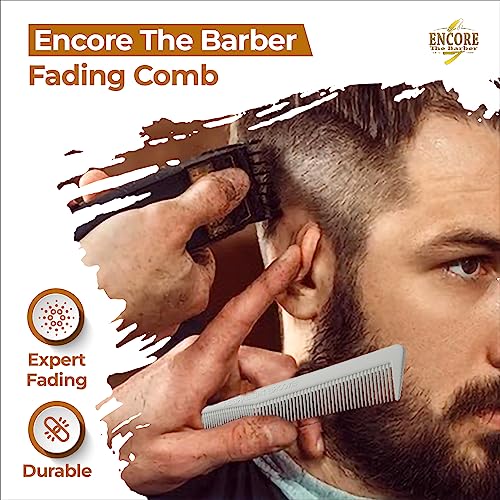 ENCORE THE BARBER Tapered Fading Combs - Heat & Chemical Resistant (3-Pack)
