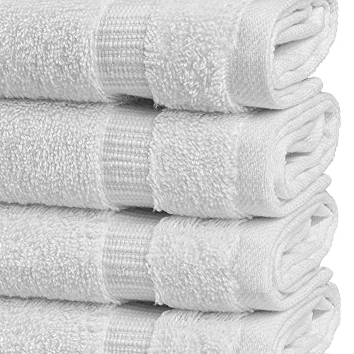 Chakir Turkish Linens 100% Cotton Washcloths | 4-Piece Set