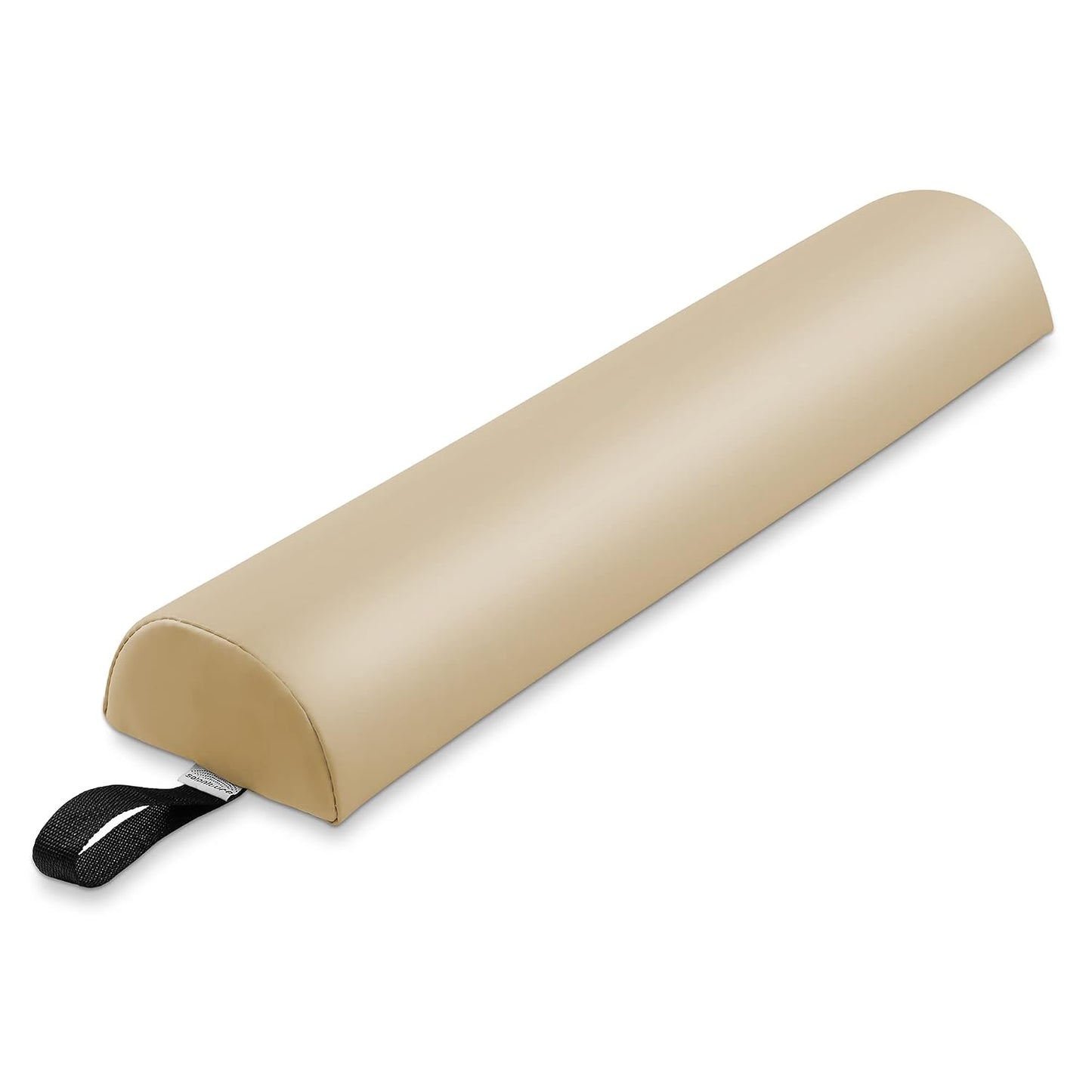 Half Round Massage Table Bolster Pillow Pad - 26 x 6 x 3 Inch - Black Comfort & Support
