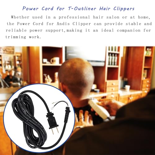 Replacement Power Cord for Andis T-Outliner Hair Clipper 04624