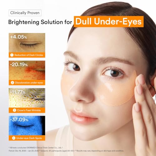 Abib Glutathione Kojic Acid Eye Patches for Dark Circles & Radiance - 60ct