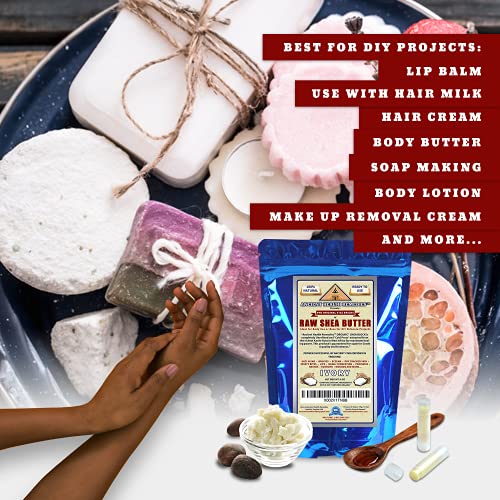 Ancient Health Remedies Organic Raw African Shea Butter - 8 Ounce