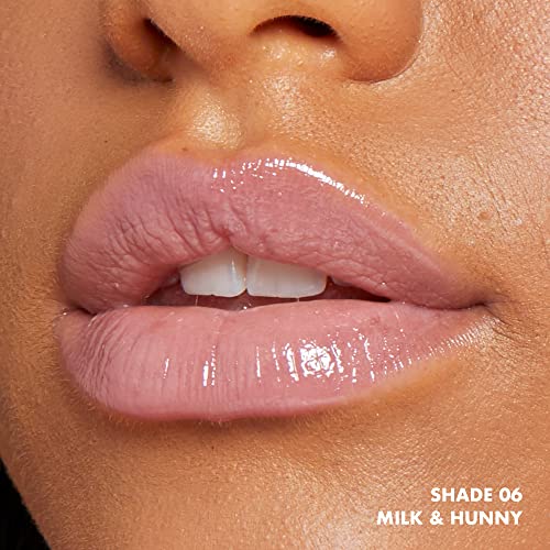 NYX PROFESSIONAL MAKEUP This Is Milky Gloss Vegan Lip Gloss 12H Hydration, Milk & Hunny, 0.13 Fl Oz