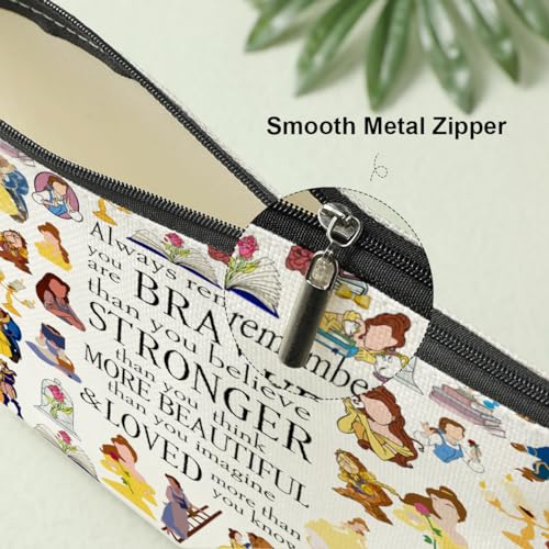 Magical Fairy Tale Makeup Bag for Women & Girls - Braver Stronger Beautiful Inspired Gift - Decohim