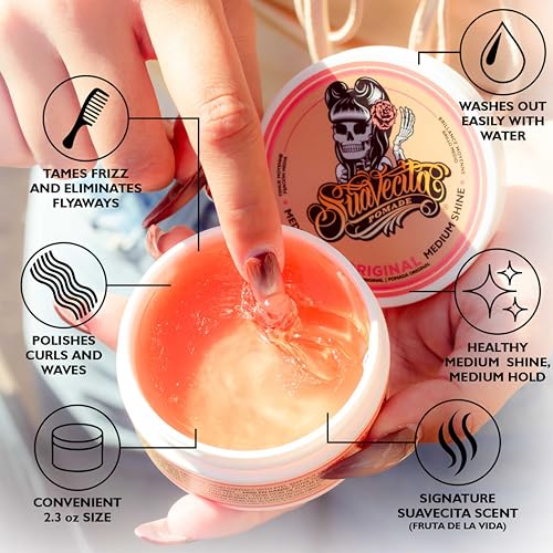 Suavecita Pomade for Women - Medium Hold, High Shine, 2.3 oz
