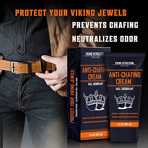Viking Revolution Groin Deodorant & Anti-Chafing Cream 3.4 oz – Pack of 1