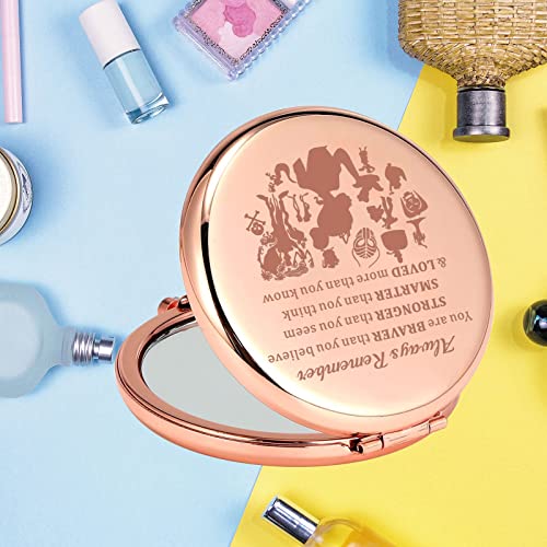 Frog Princess Inspirational Pocket Mirror - Stainless Steel Compact Gift