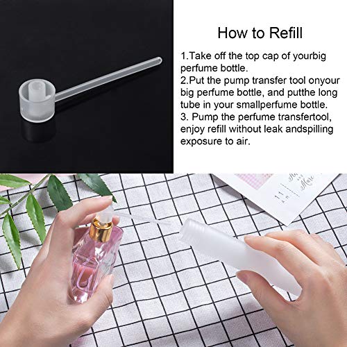 BENECREAT 12PCS 20ml Mini Plastic Spritzer Bottle Frosted Fine Mist