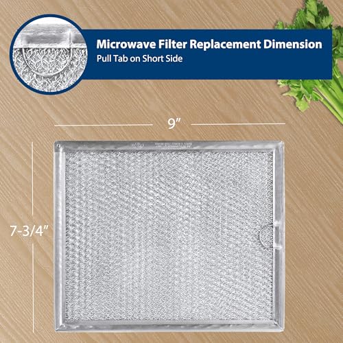 Microwave Grease Filter WB6X486 - 2 Pack, Compatible with GE Models