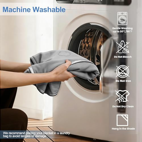Cooling Throw Blanket for Hot Sleepers - Lightweight & Breathable 50"x70"