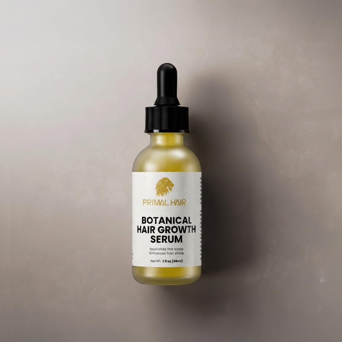 Botanical Hair Growth Serum - Rosemary & Ginger Scalp Treatment for Thicker Hair - with Densidyl, Vitamin C & E - Hydrating & Non-Greasy - 2 fl oz