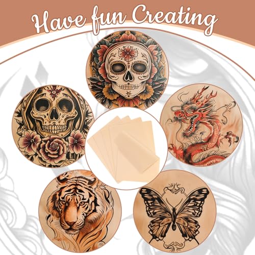 Sukh 10PCS Tattoo Practice Skin - Double Sided Silicone Sheets