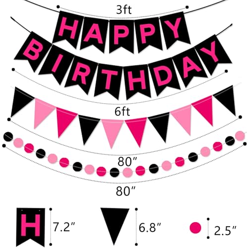 Happy Birthday Party Decorations Set - Banner, Honeycomb Balls & More