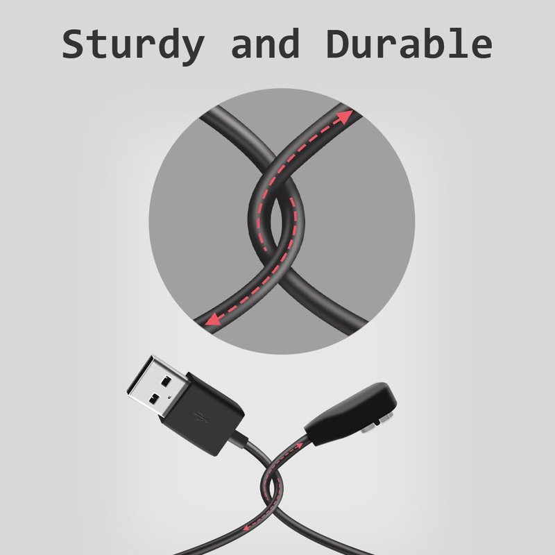 MQDITH Charging Cable Compatible with AfterShokz OpenSwim Pro, USB Charger Cord Replacement Compatible with Shokz Open Swim Pro/S710 Headphones [2 PCS]