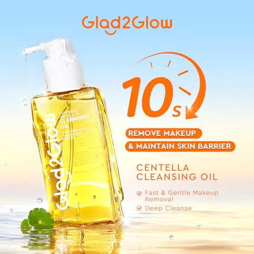Glad2Glow Gentle Face Cleansing Oil for Makeup & Sunscreen Removal 200ml