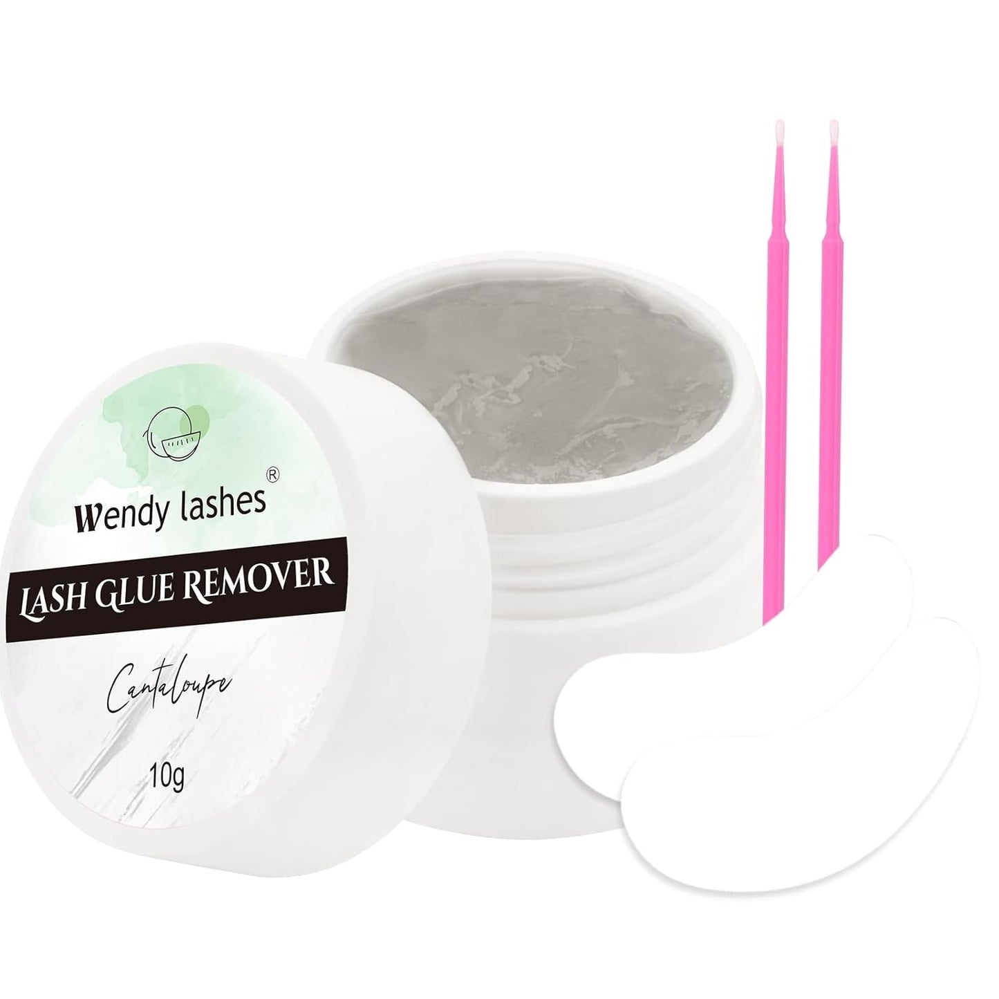 Eyelash Extension Remover Cream - Low Irritation Formula for Powerful Glue Dissolving | 10g Gray Hami Melon
