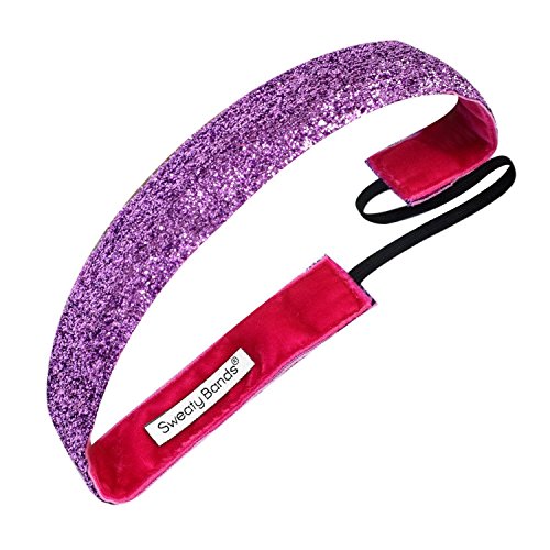 Sweaty Bands Viva Diva Pink 1 Inch No-Slip Velvet Lined Headband