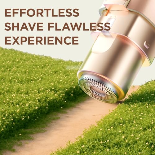 VG VOGCREST Gold 2-in-1 Rechargeable Facial Hair Remover & Eyebrow Trimmer