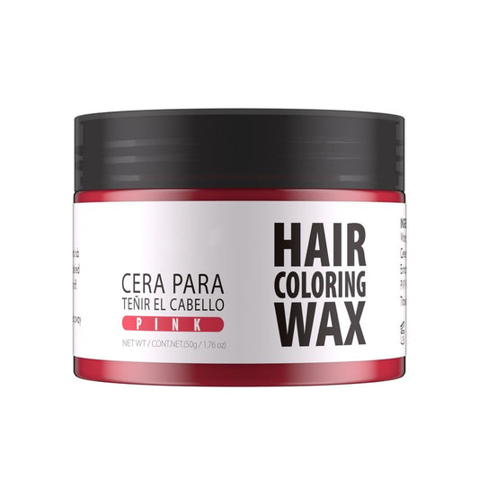 Gowwim Hair Wax Color, 13 Colors Temporary Hair Dye Natural Hair Color Wax, 72h Hold & Non - Greasy Hair Dye for Women & Men for Styling 1.76 Oz Pink