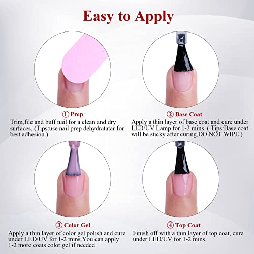 Ozzeal Deep Purple Iridescent Glitter Gel Polish 0.5 Fl Oz for Nail Art & Manicure