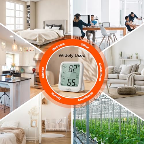 Digital Room Thermometer & Hygrometer with Comfort Indicator