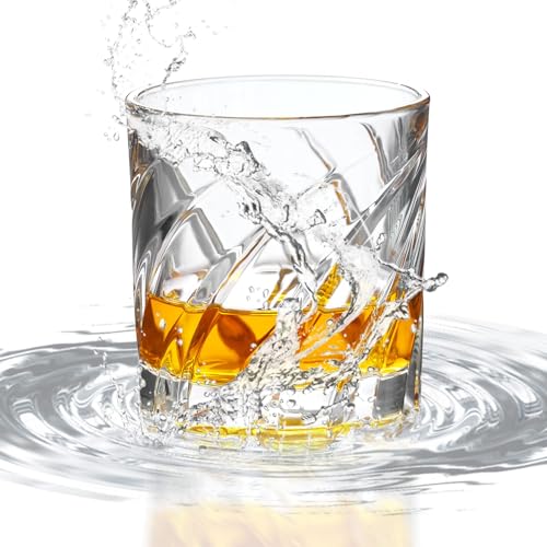 PARACITY Old Fashioned Whiskey Glasses Set of 2 - Durable Rocks Glassware for Bourbon & Cocktails