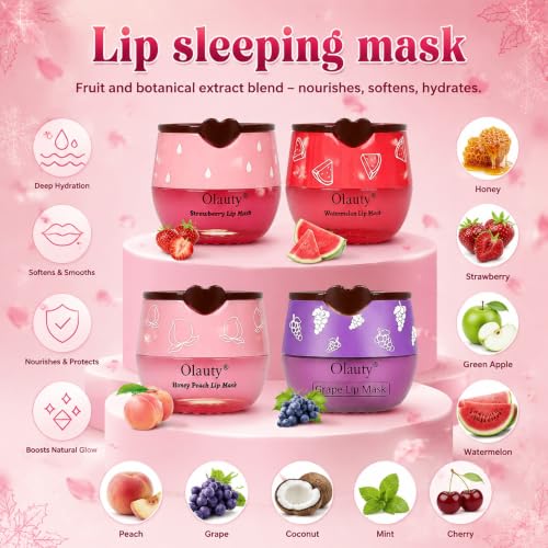Bee Lip Balm Set 9Pcs Honey Pot Propolis Vitamin E Lip Mask