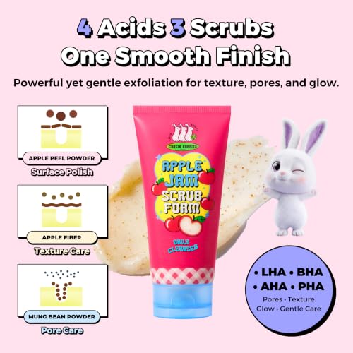 Chasin' Rabbits Apple Exfoliating Face Wash & Cleanser - Vegan Skin Care