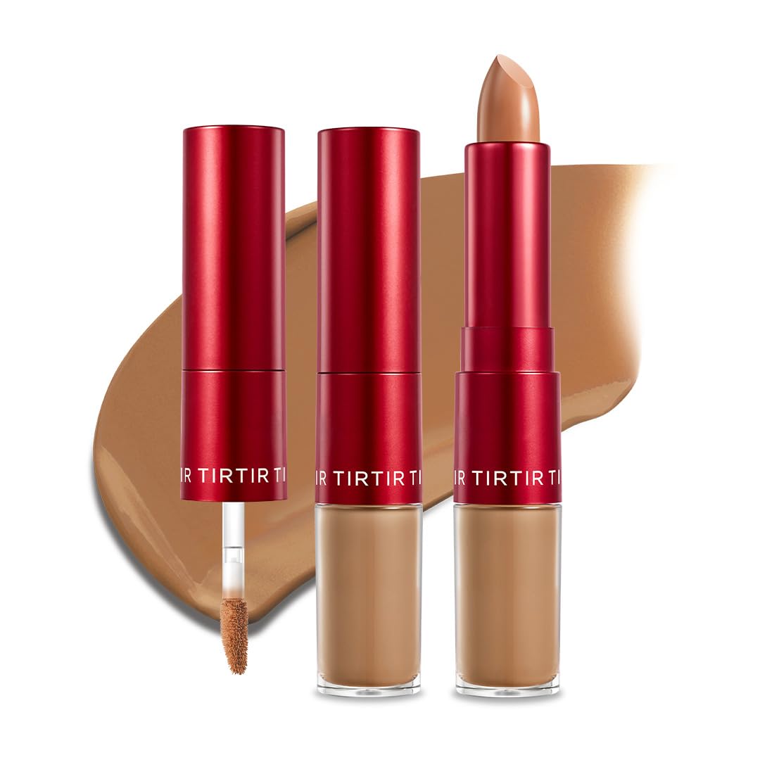 TIRTIR Glide&Hide Blurring Concealer - Creamy Dual Formula for Dark Circles & Wrinkles | #1N, 0.28 Oz