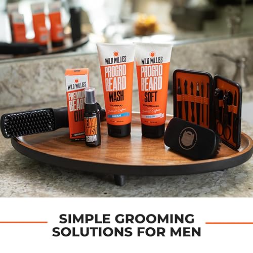 Wild Willies Beard Shampoo with Biotin & Caffeine - Nourishing Anti-Dandruff Wash for Men