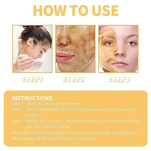 Retinol Snake Venom Gold Peel Mask Set - Rejuvenating Facial Mask 2Pcs