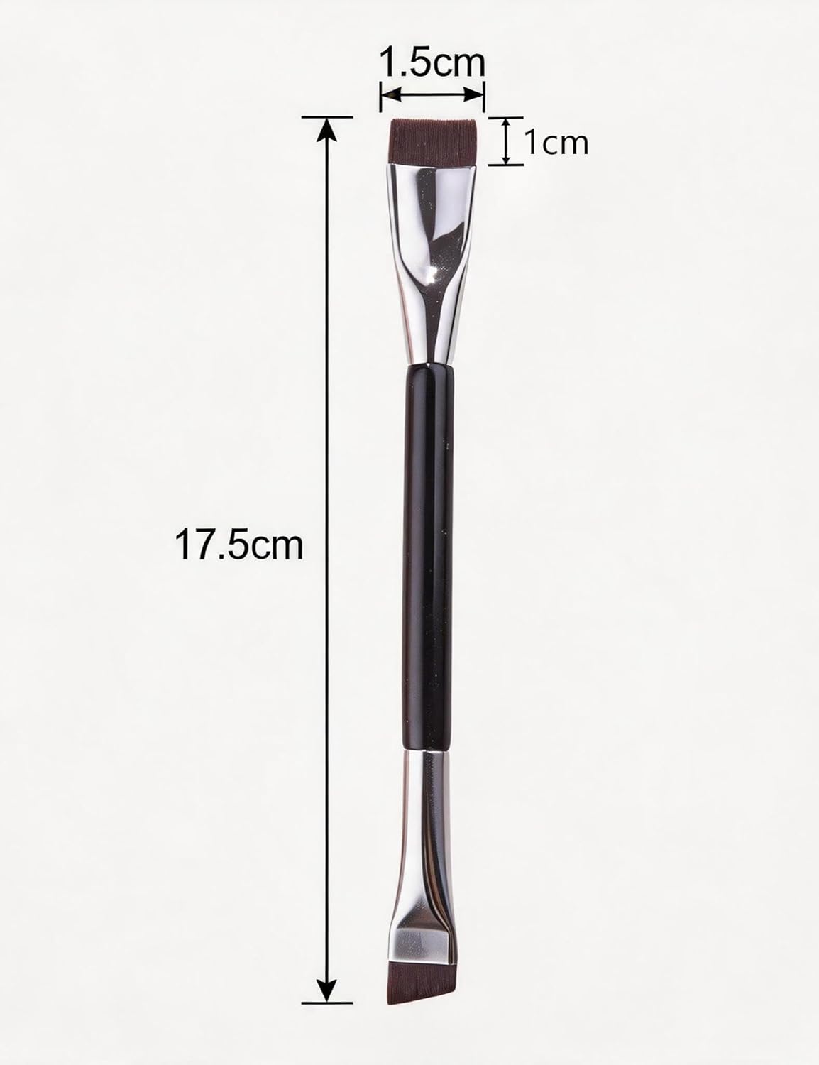 Double-Headed Arc Brush - Curved Brush for Perfect Eyeliner & Eyeshadow | Versatile Makeup Tool