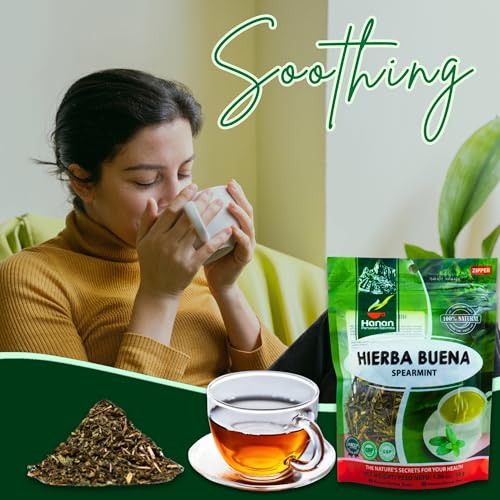 Hanan Loose Leaf Spearmint Tea - 1.1 oz Dried Peppermint Leaves