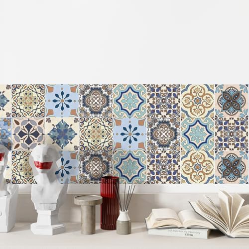 Moroccan Vinyl Decals 30-Pack - 4x4 Inch Waterproof Wall Stickers
