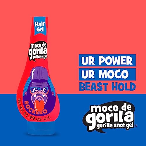 Moco de Gorila Explosive Rocker Hair Gel - Long-Lasting Hold, 3 Pack